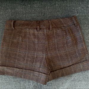 Costa Blanca plaid S/P zipper shorts.